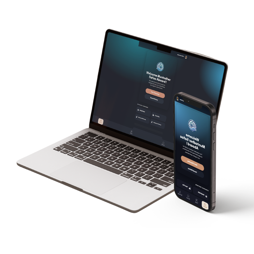 MarineCalc App on Laptop and Phone